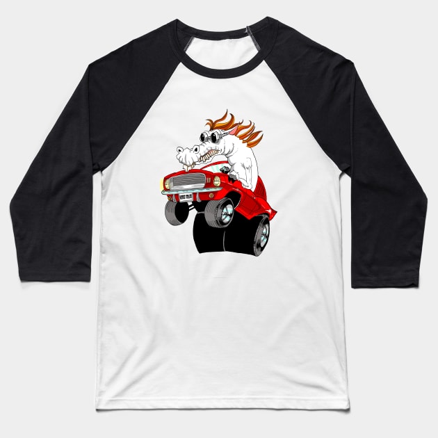 Mustang!!! Baseball T-Shirt by PhoneticTees